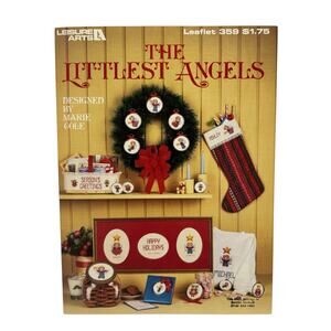 Vintage The Littlest Angels Cross Stitch Design Leaflet Leisure Arts Christmas